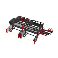 Punch press loading and unloading system LA-3015 NTKfor sheet metalfor productionfor cutting applications