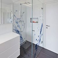 Float glass panel patternedopaquecolored