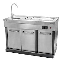 Stainless steel kitchen island Ultimate Entertainmentmedium-sizeoutdoorgray
