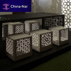 Contemporary stool metal baseoutdoor