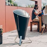 Charcoal barbecue CONEfree-standingsteel