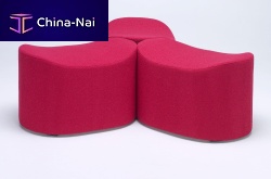 Contemporary pouf EPSIfabricleather