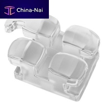 Aesthetic orthodontic bracket CLEARTEK monocrystalline