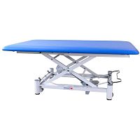 Electric Bobath table 1 ELITEon casterswith adjustable height backrest1-section
