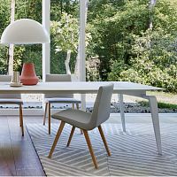 Contemporary chair Tvoutdoorfabricleather