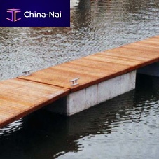 Galvanised steel dock finger articulated