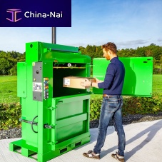 Vertical baling press 100front-loadingfor cardboardfor plastics