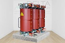 Distribution transformer cast resin