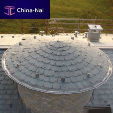 Plain roof tile SERPENTINO SCISTO : QUARRY SPLITflatstonegray