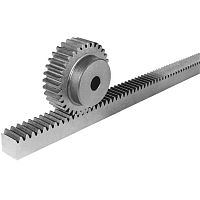 Straight-toothed rack and pinion R carbon steelprecisionmachined