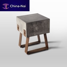 Industrial design stool VAULTconcretemetal basecommercial