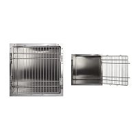 Stainless steel veterinary cage LCV.01.01.151