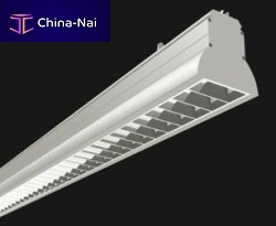 Fluorescent track light WORKS/MODlinearextruded aluminumfor office