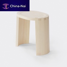 Contemporary stool HAIKU HS42oaksolid woodash