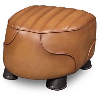 Traditional footrest RIDINGleatherfor hotelfor restaurant