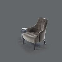 Traditional armchair GASPARfabricash4-legged