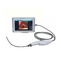 High-definition video pharyngoscope EES100with integrated video monitorsingle use