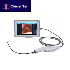 High-definition video pharyngoscope EES100with integrated video monitorsingle use