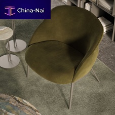 Contemporary armchair CAMILLAfabricleathersynthetic leather
