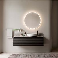 Wall-mounted bathroom mirror ECLISSI contemporaryroundvertical