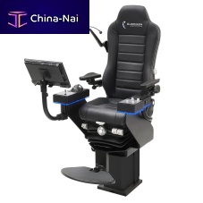 Helm seat COMMANDER L for shipswith armrestswith built-in pilot console