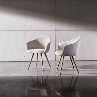 Contemporary chair Damaindoorvelvetleather