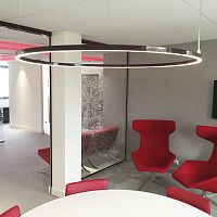 Pendant lamp CIRCLINE 20aluminumacryliccontemporary