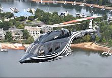 Helicopter aircraft windshield 429acrylicpolycarbonate
