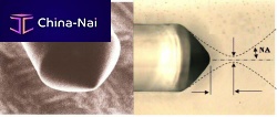 Lensed lighting optical fiber CircleTran