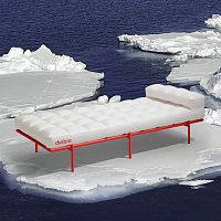 Contemporary sun lounger CACAOfabricaluminiumpool
