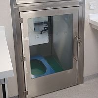 Custom transfer hatch lead-lined