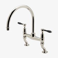 Countertop double-handle mixer tap EAKM04chromed metalbrassnickel