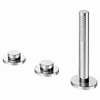 Double-handle bathtub mixer tap 51530deck mountedchromed metalbathroom