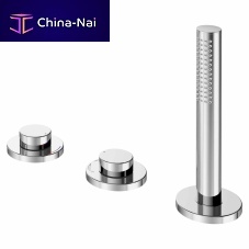 Double-handle bathtub mixer tap 51530deck mountedchromed metalbathroom