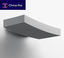 Contemporary wall light Surfindoorpainted aluminumrectangular