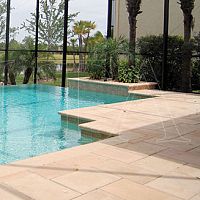Travertine paving slab outdooranti-slip