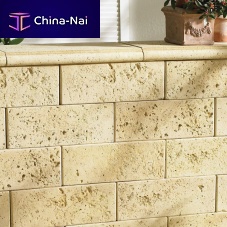 Engineered stone wall cladding TRAVERTIexteriorembossedstone look