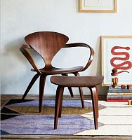 Contemporary lounge chair LAC serieswalnutbentwoodmolded plywood