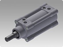 Pneumatic cylinder ISO 6431 double-acting