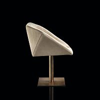 Contemporary chair HEXAGONALindoorfabricleather