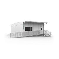 Temporary building DSAwoodensteel framingfor school
