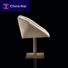 Contemporary chair HEXAGONALindoorfabricleather