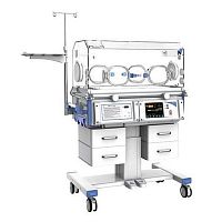 Neonatal transport incubator on castersTrendelenburgreverse Trendelenburg