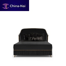 King size bed FORBIDDEN PLISSENew Baroque designupholsteredwith headboard