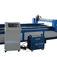 Laser cutting machine plasmaflamefor metal