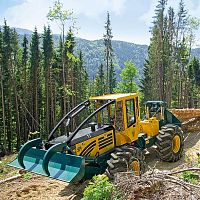 Forestry skidder HSM 904 Swith grab