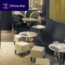 Contemporary stool MARTINIwooden baseupholsteredcommercial