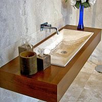 Wooden vanity top GREVE