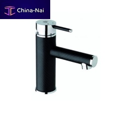 Washbasin mixer tap FAUCET CARBONhandbasindeck mountedchromed metal