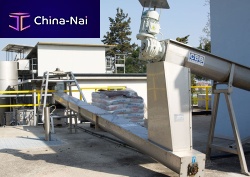 Screw conveyor transportfor slurries